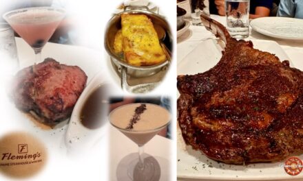 On The Menu |  A Tomahawk Steak at Fleming’s oh yea!