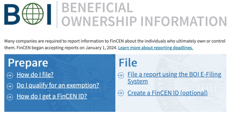 Businesses Entities Must Register with FinCEN